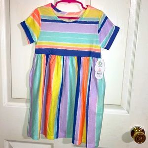 Wonder Nation stripe dress NWT